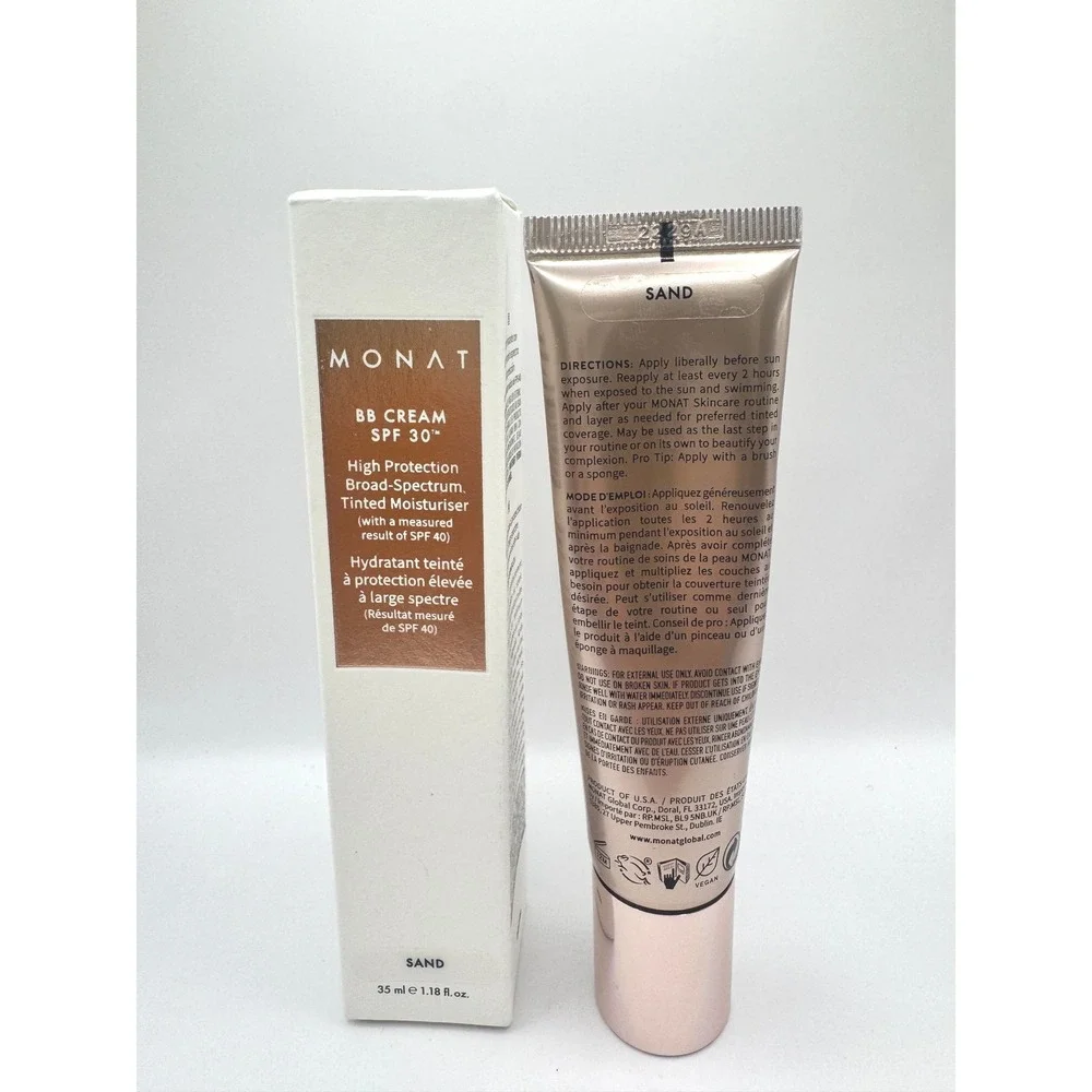 Monat BB Cream SPF 30 Tinted Moisturizer Sand NEW
